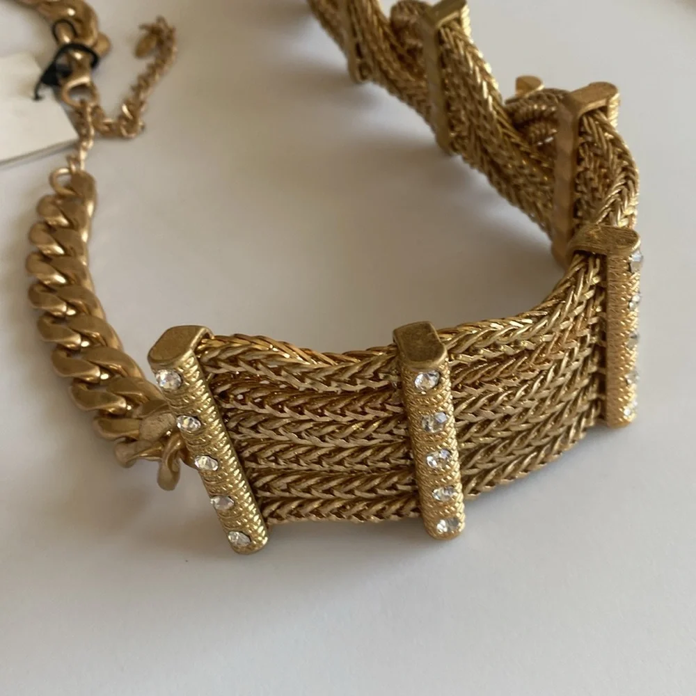 NWT Zara Rhinestone Multichain Belt